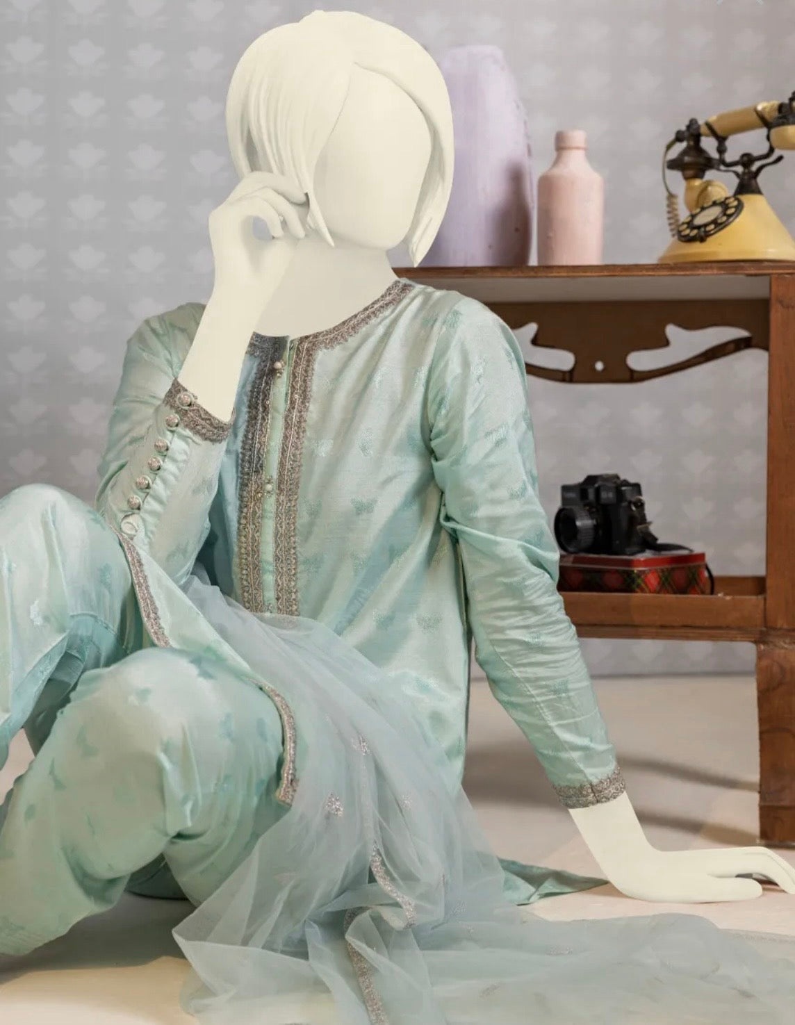 J. Teen Girls-Light Blue-3pc