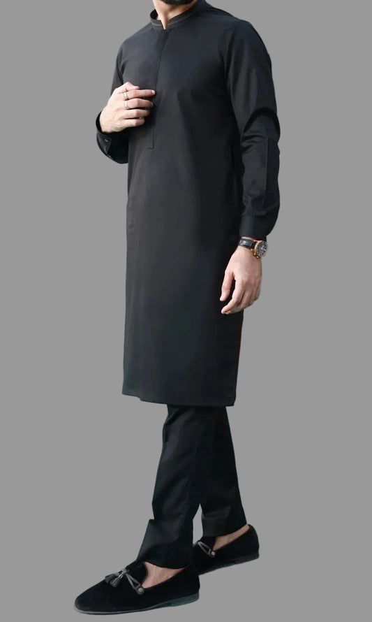 MTJ-Black-Kurta Pajama-Gents/TeenBoys