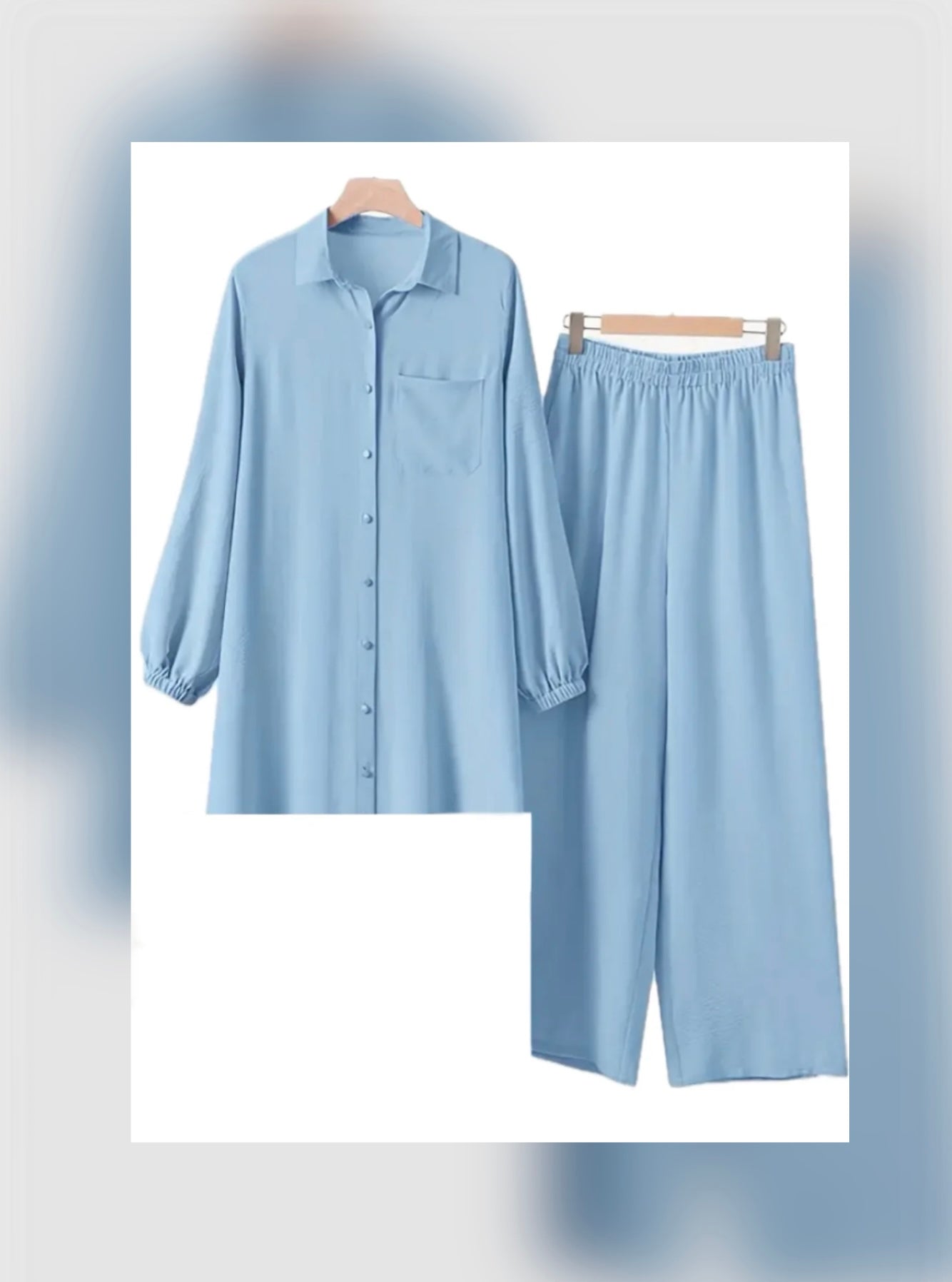 2pc Cord Set-LightBlue