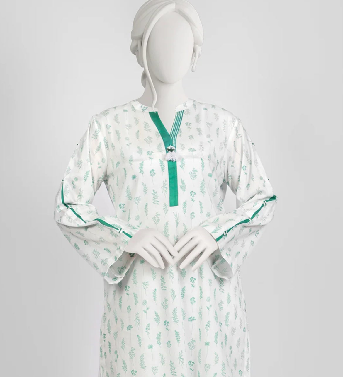 M.T.J-White/Green-Cord Set