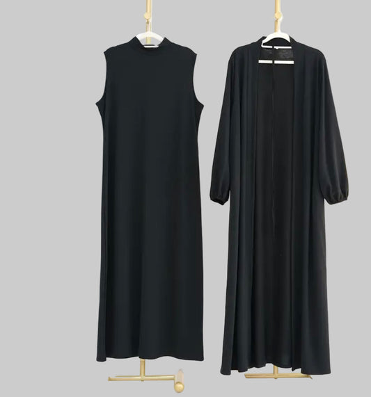 Noor’s-Black 2pc Abaya Set