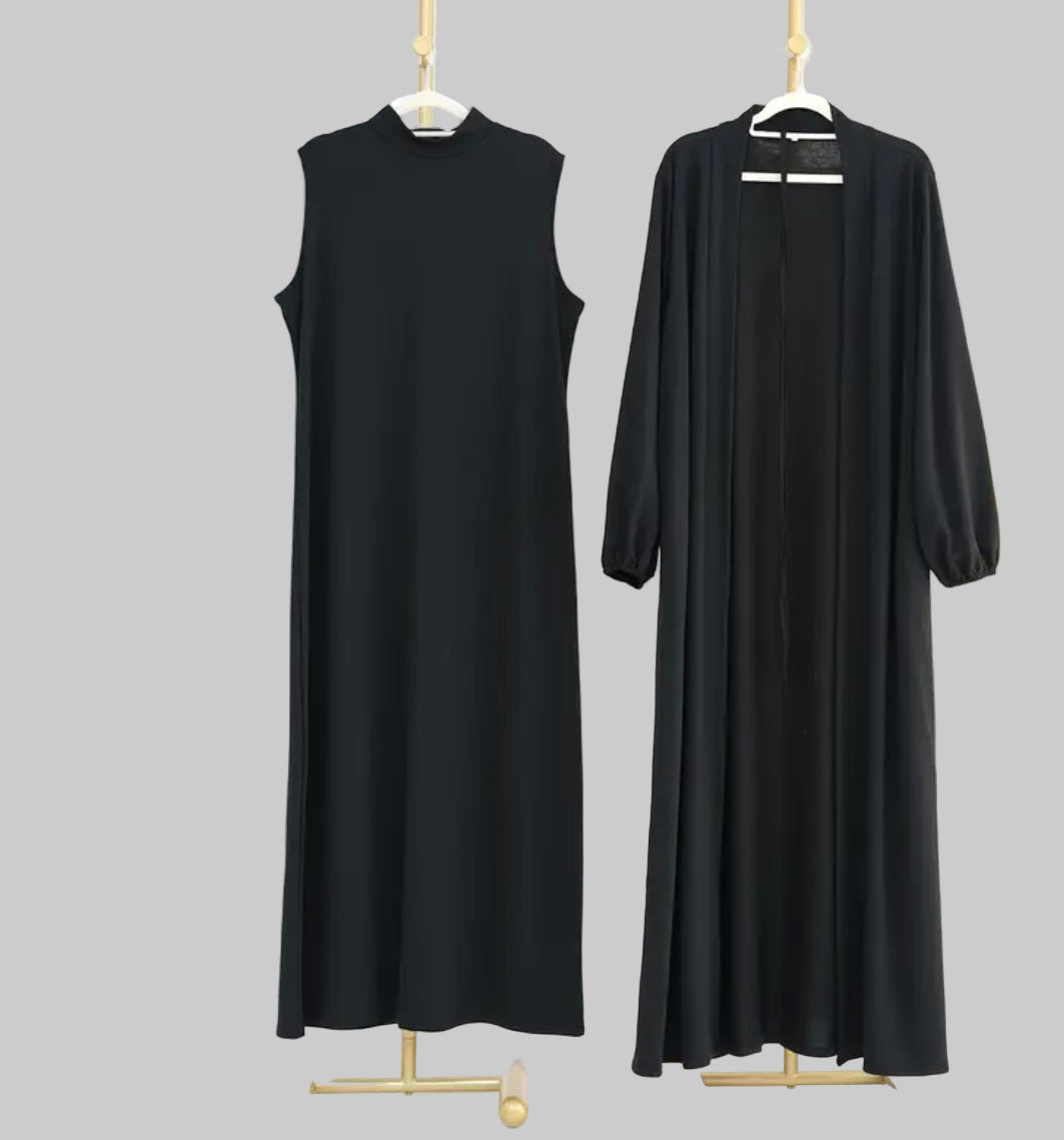 Noor’s-Black 2pc Abaya Set