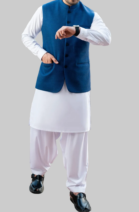 Royal Blue-waistcoat Gents-Brand: M.T.J