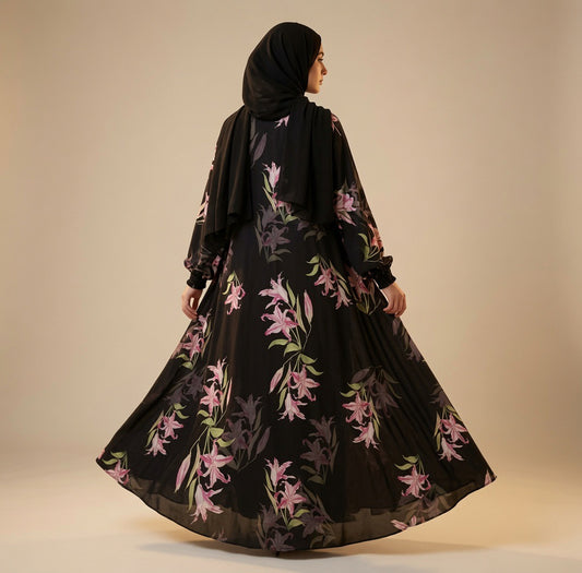 Chiffon Abaya Dress #8