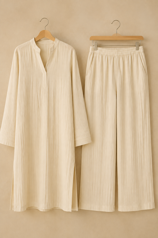 Long Length Cord Set-Cream