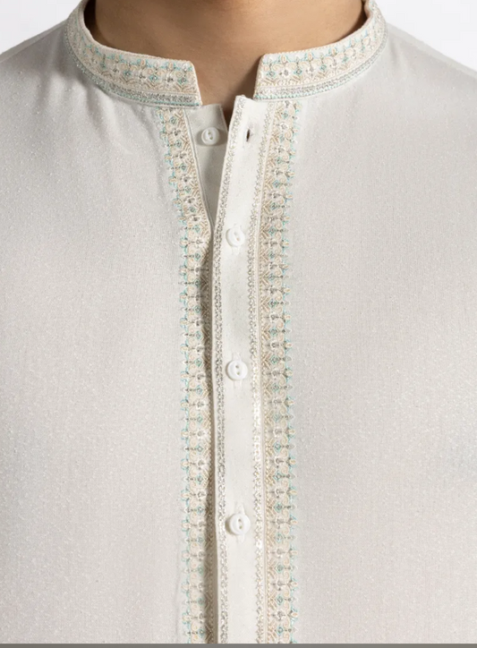 J. Off white-KameezShalwar-TeenBoys