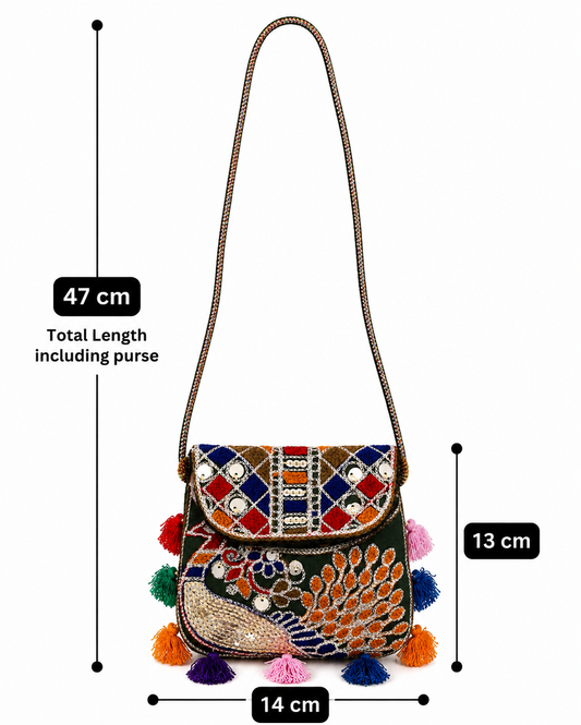 kids Purse -Peacock design