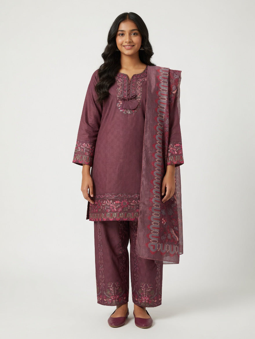 Plum-3pc-Cotton