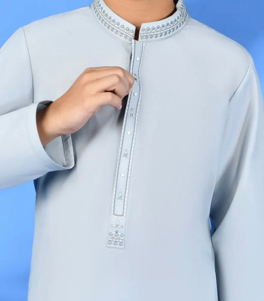 J. Light Grey Blue-Kids Boys