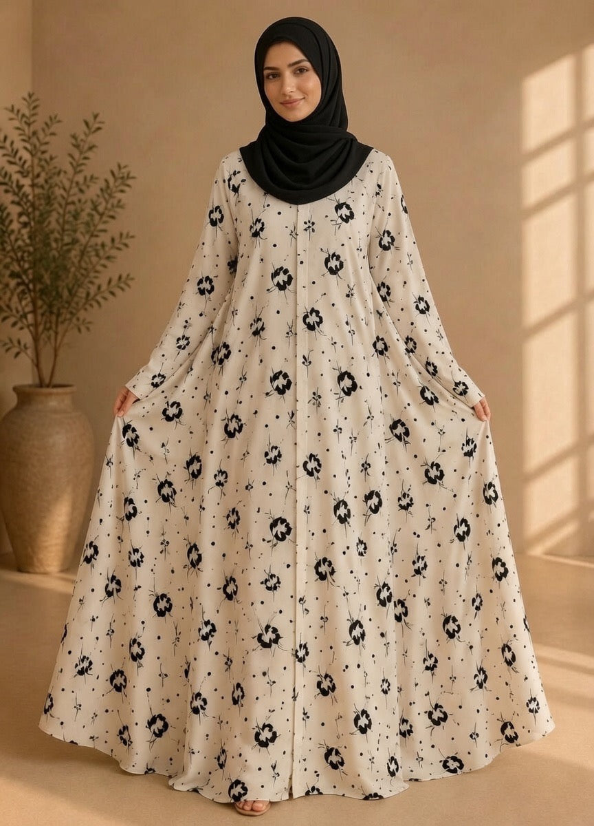 Chiffon Abaya Dress #4