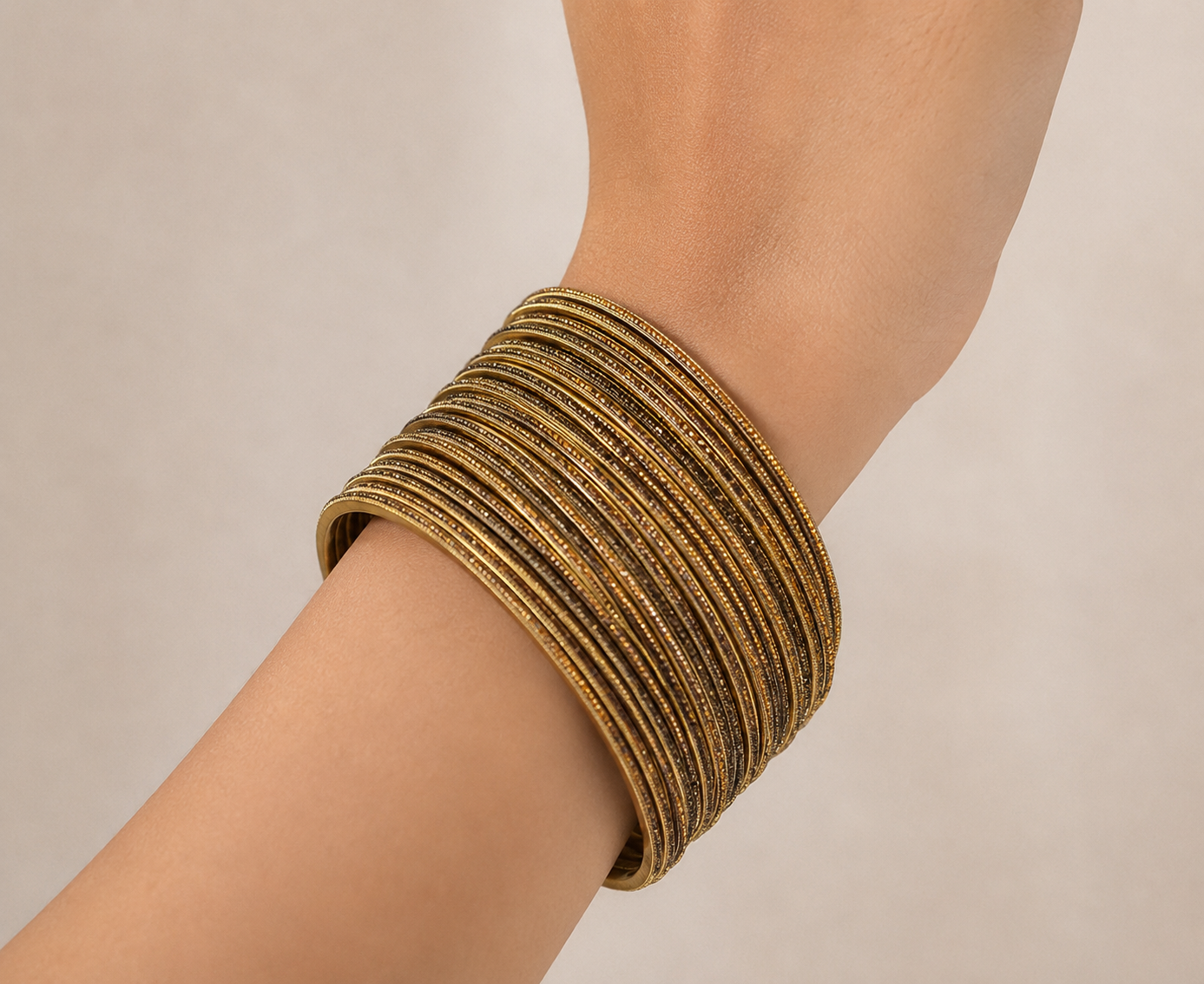 Size:2.8 Brown Moonlight Bangles set