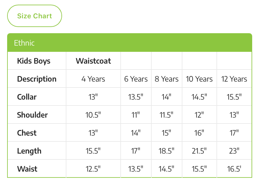 Green-Kids waistcoat 1pc-Gul Ahmed