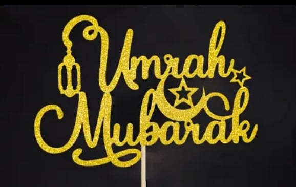 Umrah Mubarak Cake Decoration