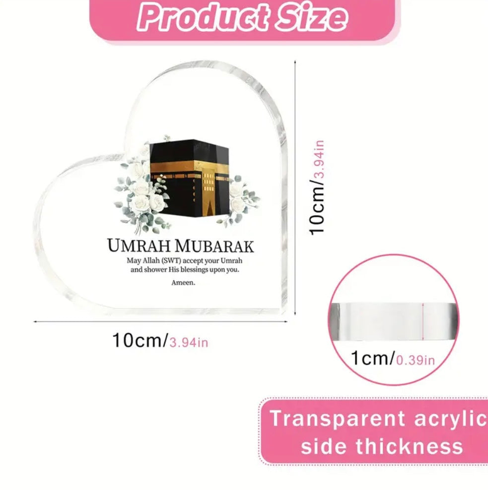 Umrah Mubarak Acrylic Gift