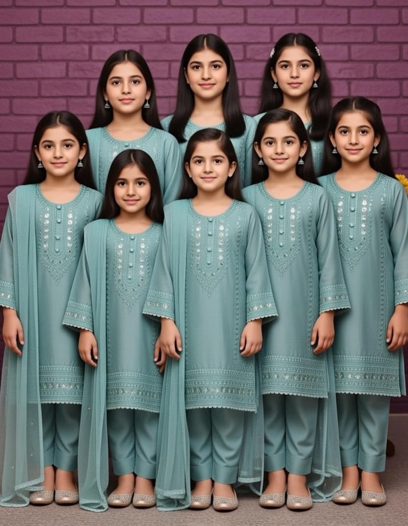 Noor’s-Aqua Dhanak Kameez Shalwar-3Pc