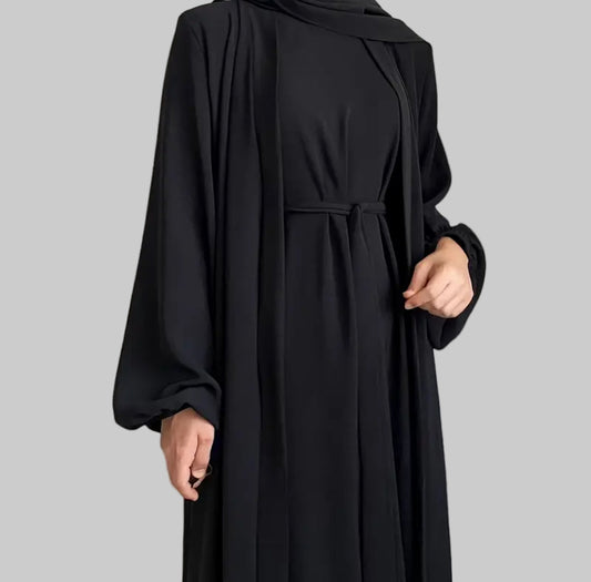 Noor’s-Black 2pc Abaya Set