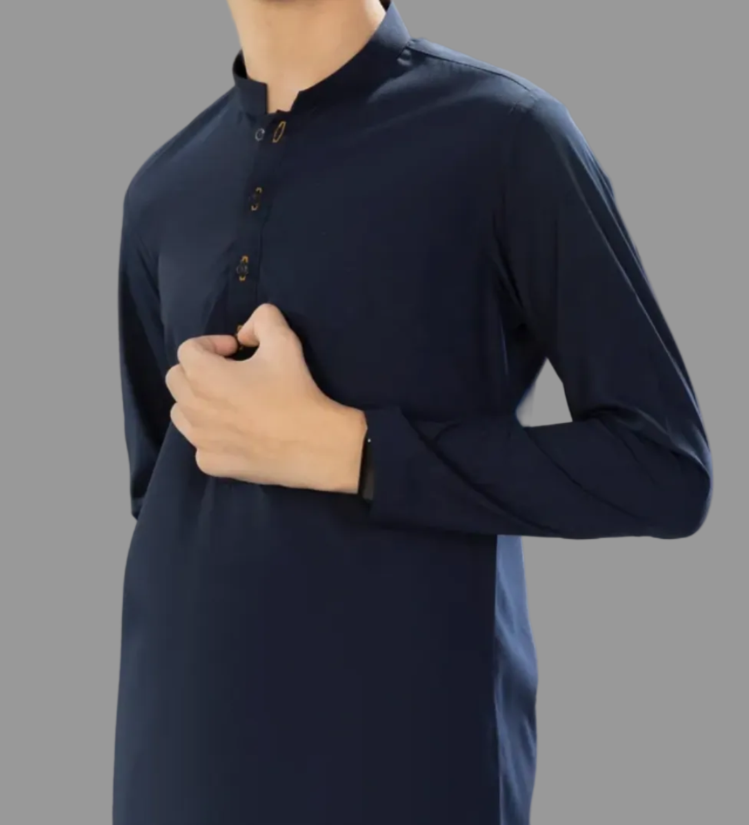 J. Navy Blue Blended-Kids Boys