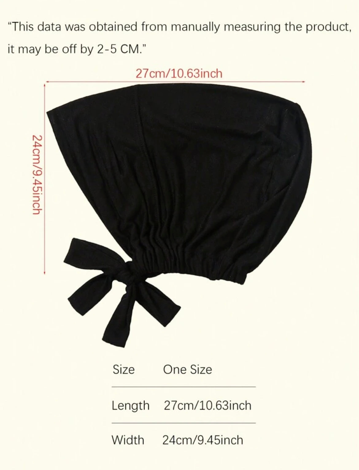 Hijab Caps w/Tie