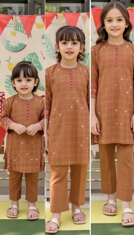 J. Brown Lawn kameez shalwar-2Pc