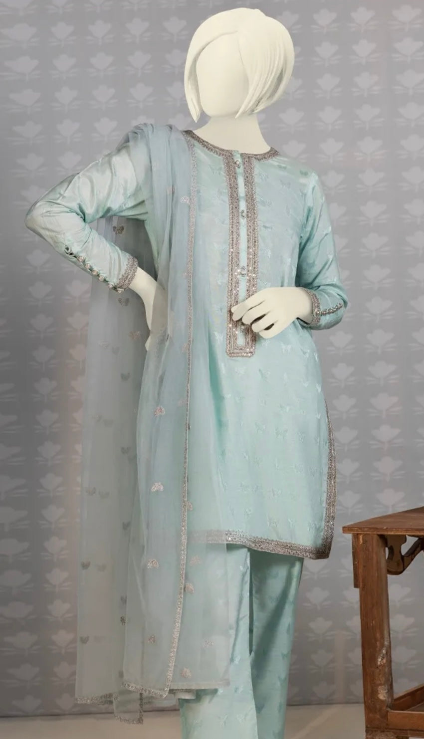 J. Teen Girls-Light Blue-3pc