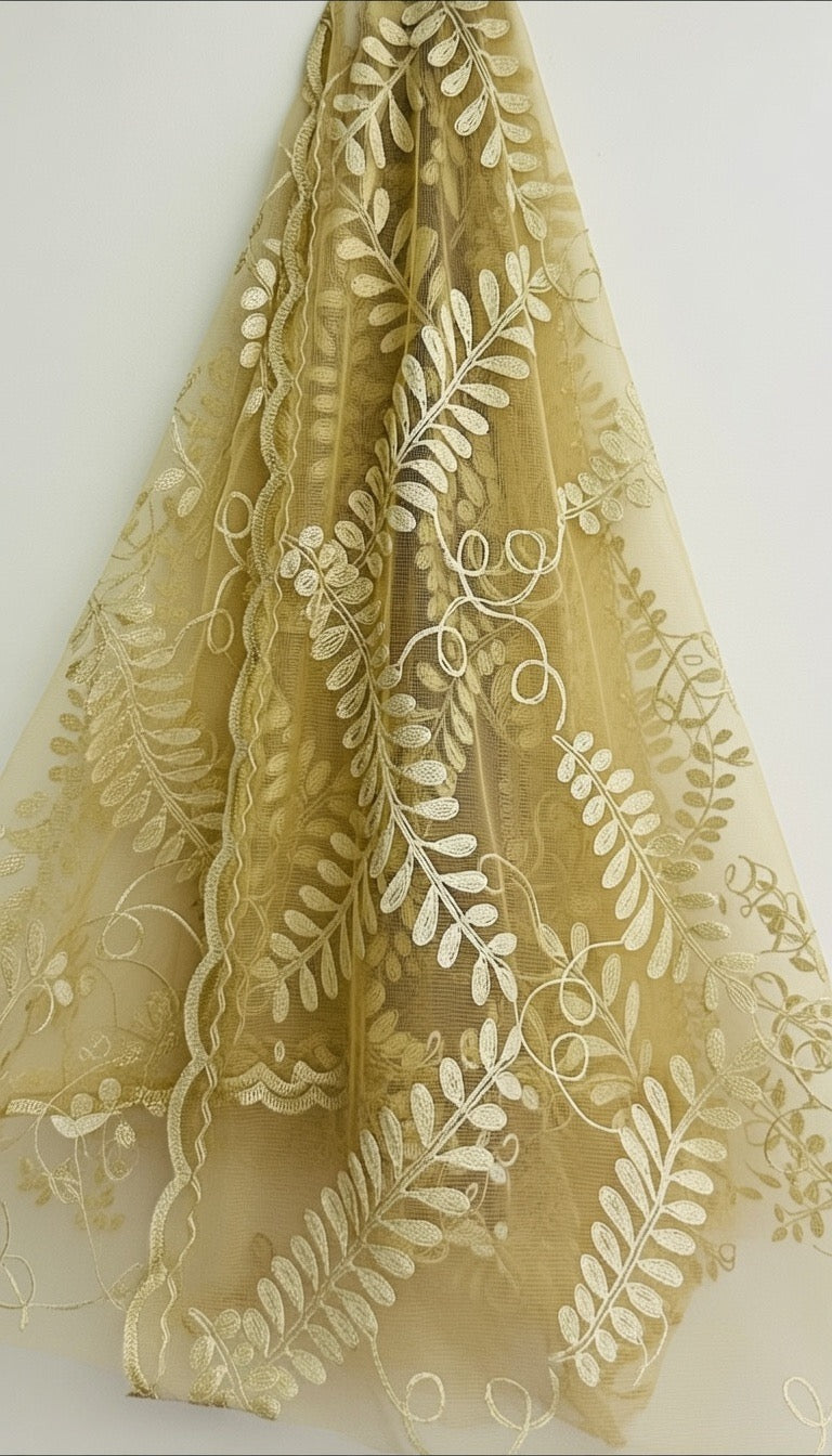 Golden Duppata-Soft Net