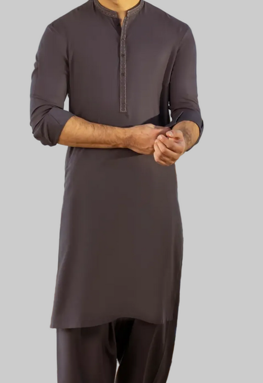 J. Purple Grey-KameezShalwar-TeenBoys