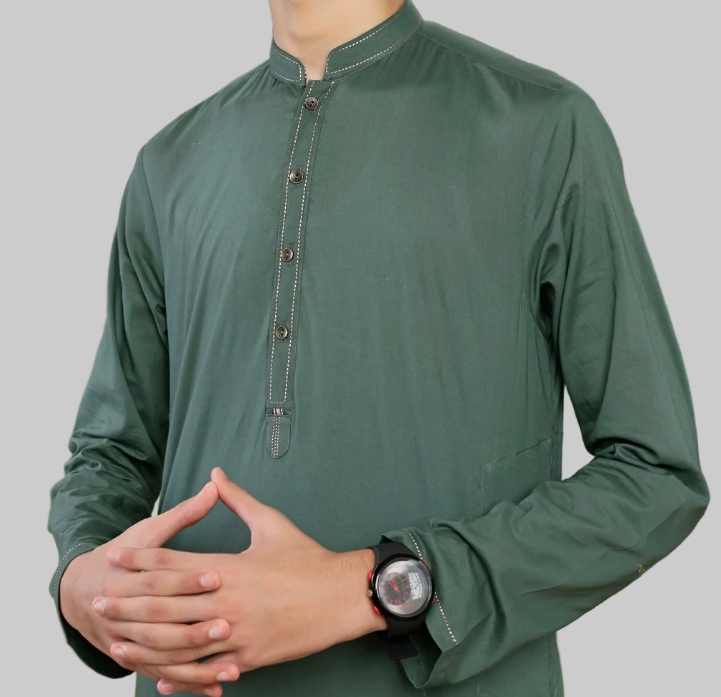 MTJ-Green-Kameez Shalwar-Teen Boys