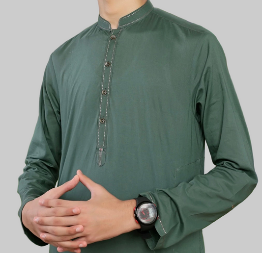 MTJ-Green-Kameez Shalwar-Teen Boys