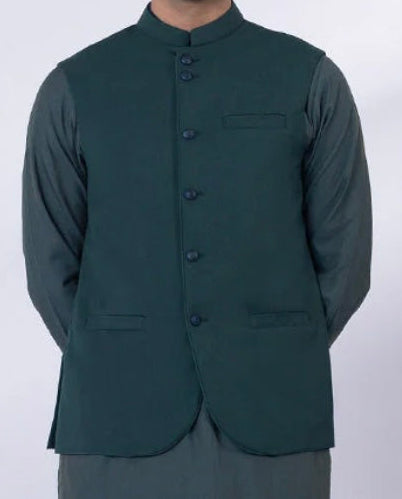 Bottle Green-waistcoat Gents-Brand: Sapphire