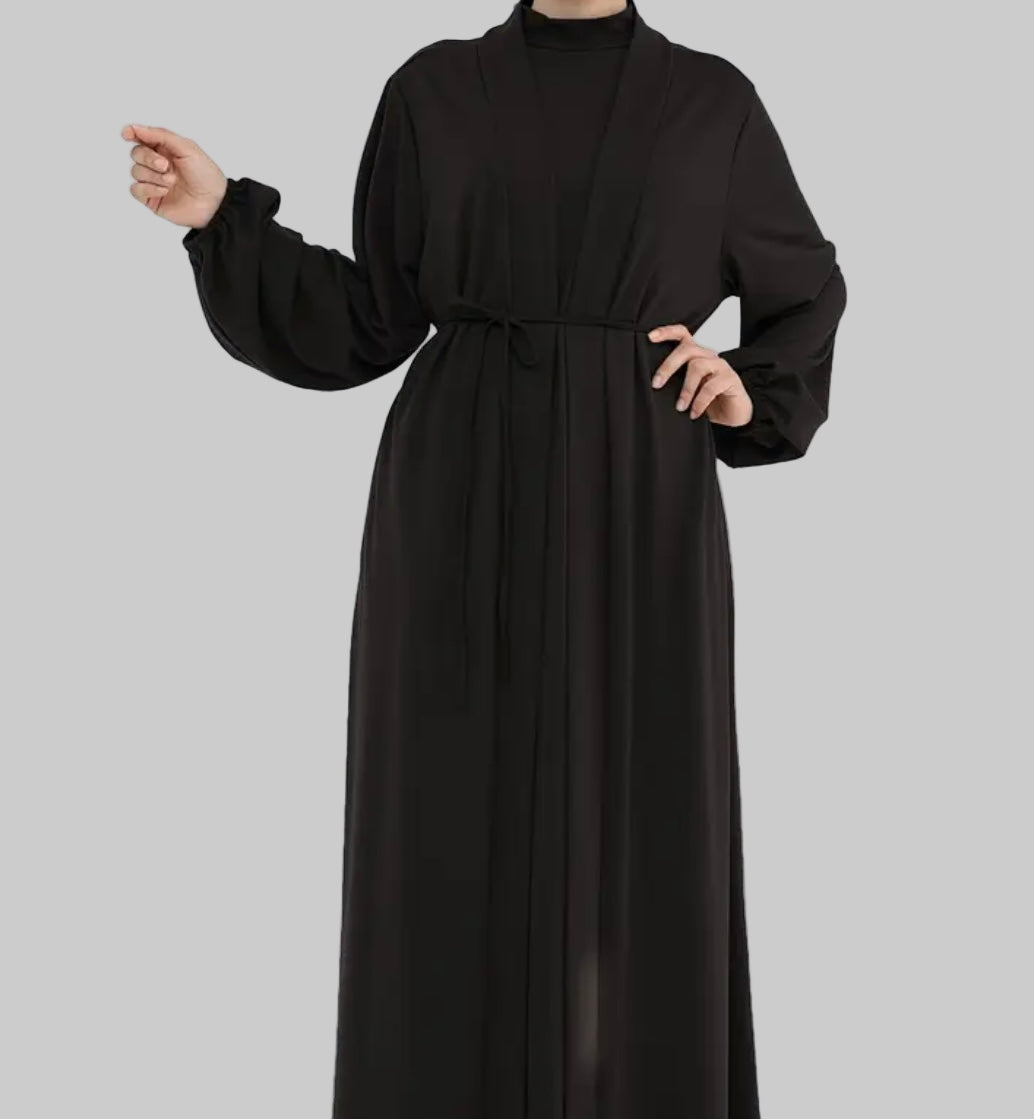 Noor’s-Black 2pc Abaya Set