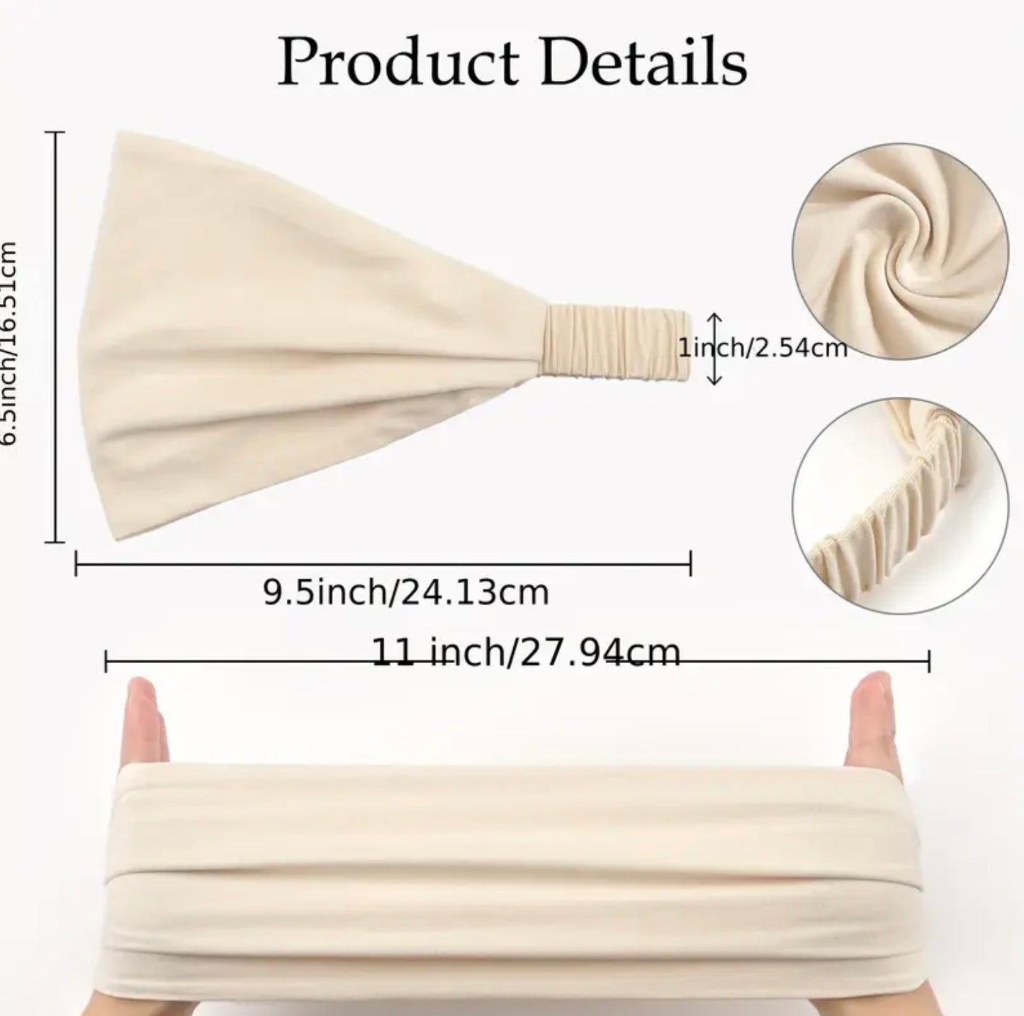 Hair Bandana w/Elastic
