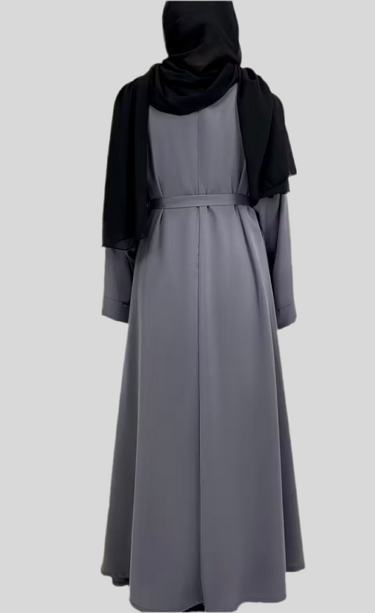 Noor’s-Grey Abaya-1pc