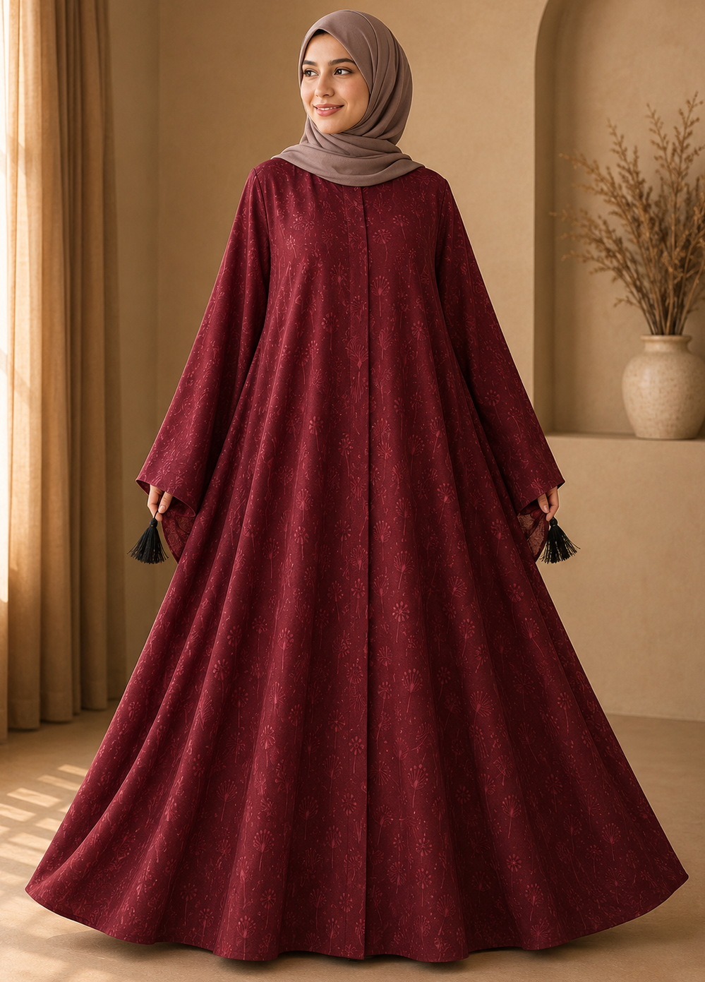 Noor’s Printed Abaya-6 colours