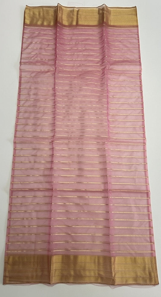 Rose pink organza duppata