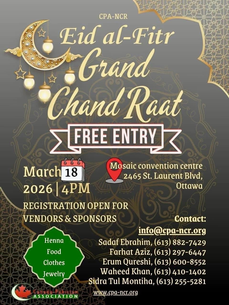 Our First CHAAND RAAT in Ottawa