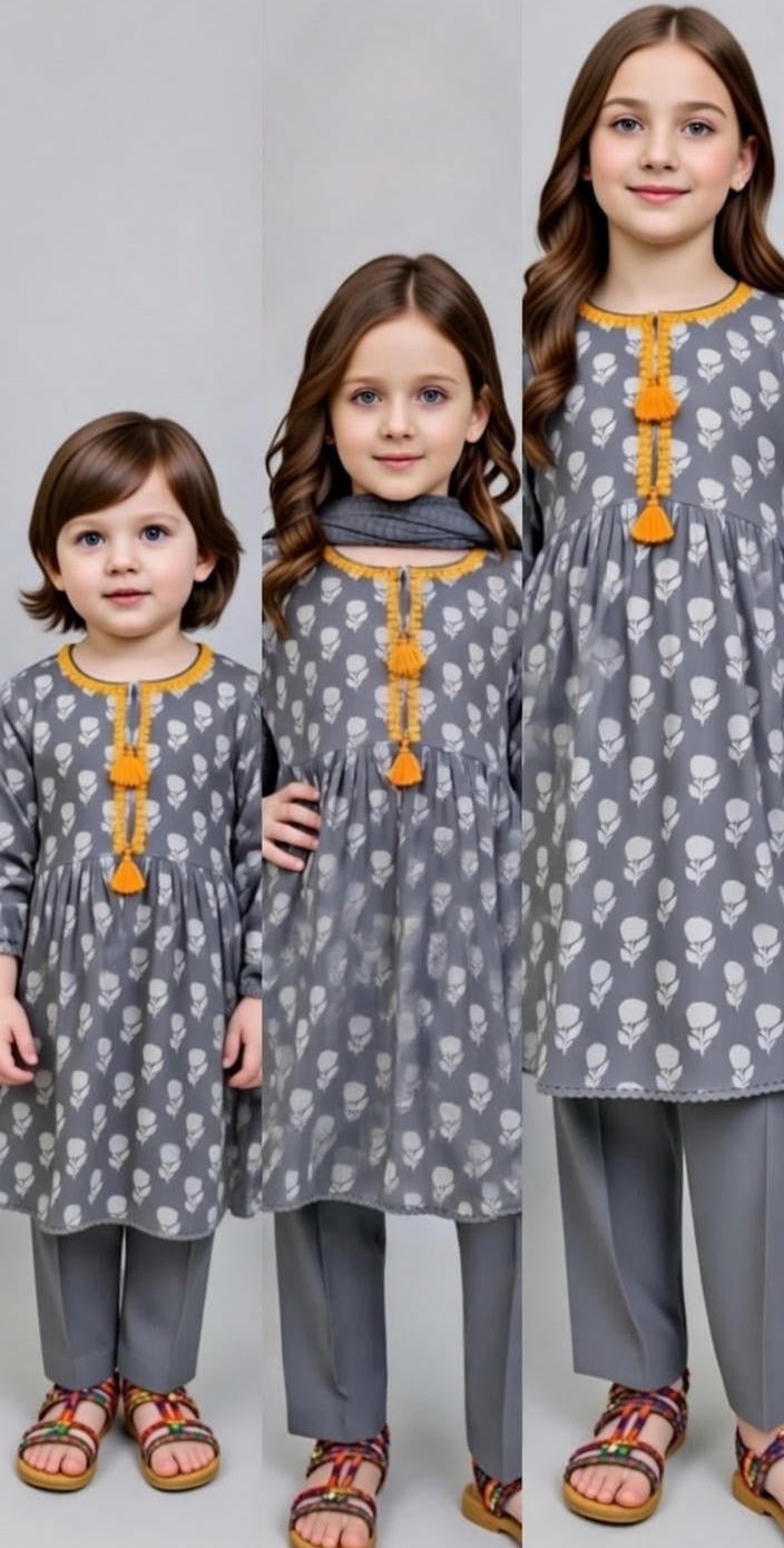 J. Grey Lawn Frock-3pc