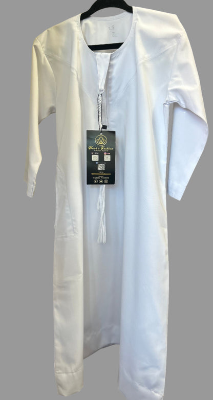 White-Kids Thobes-Emirati Style