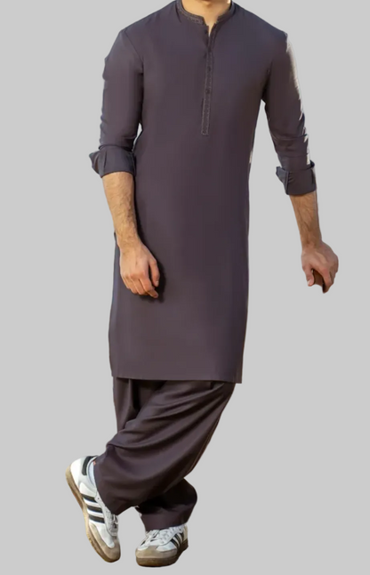 J. Purple Grey-KameezShalwar-TeenBoys