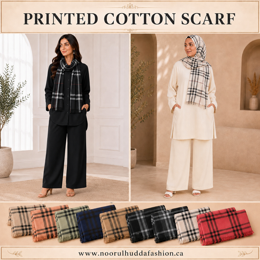 2- Printed Cotton Hijab