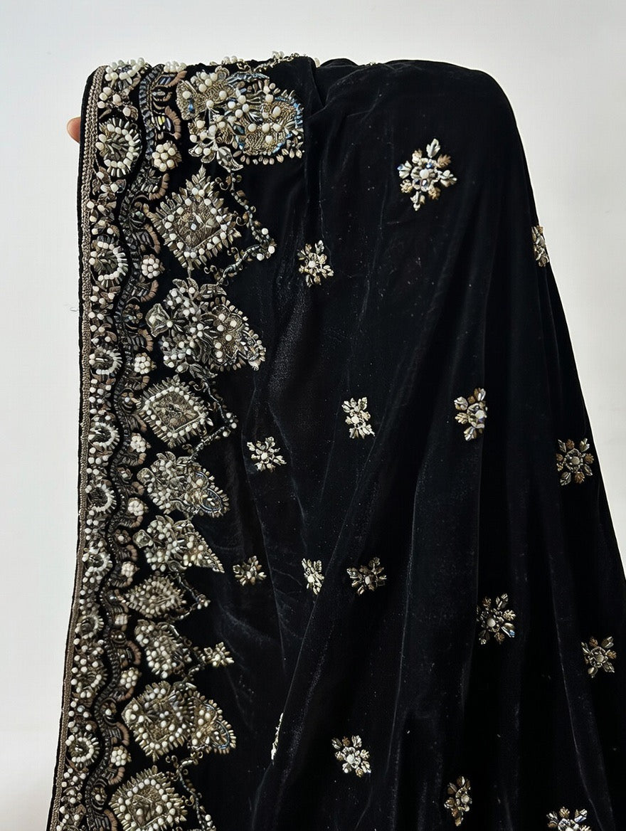 Black Velvet- Luxury Shawl