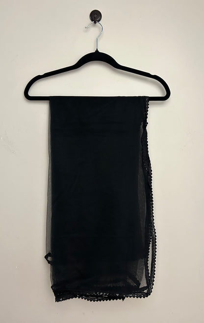 Soft Net- Black Duppata