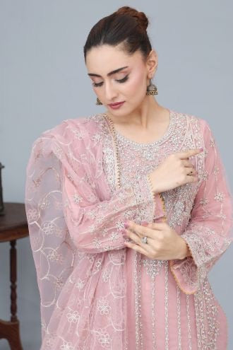 Noor’s-Pink Fancy Outfit-3Pc