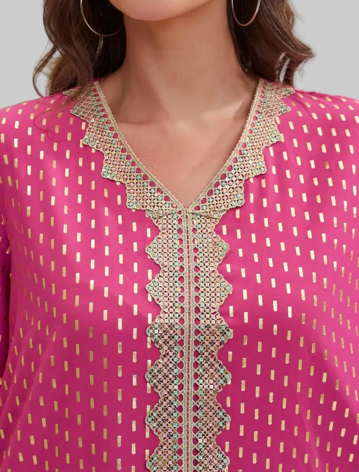 Noor’s-Pink Fancy Maxi Dress