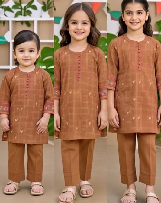 J. Brown Lawn kameez shalwar-2Pc