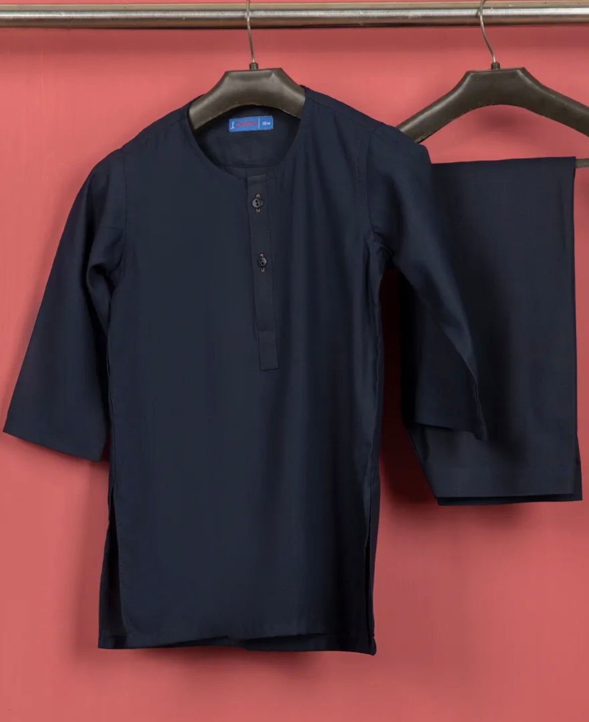 Navy Blue-Kameez Shalwar-Baby Boys- J.
