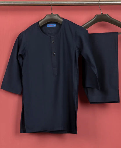 Navy Blue-Kameez Shalwar-Baby Boys- J.