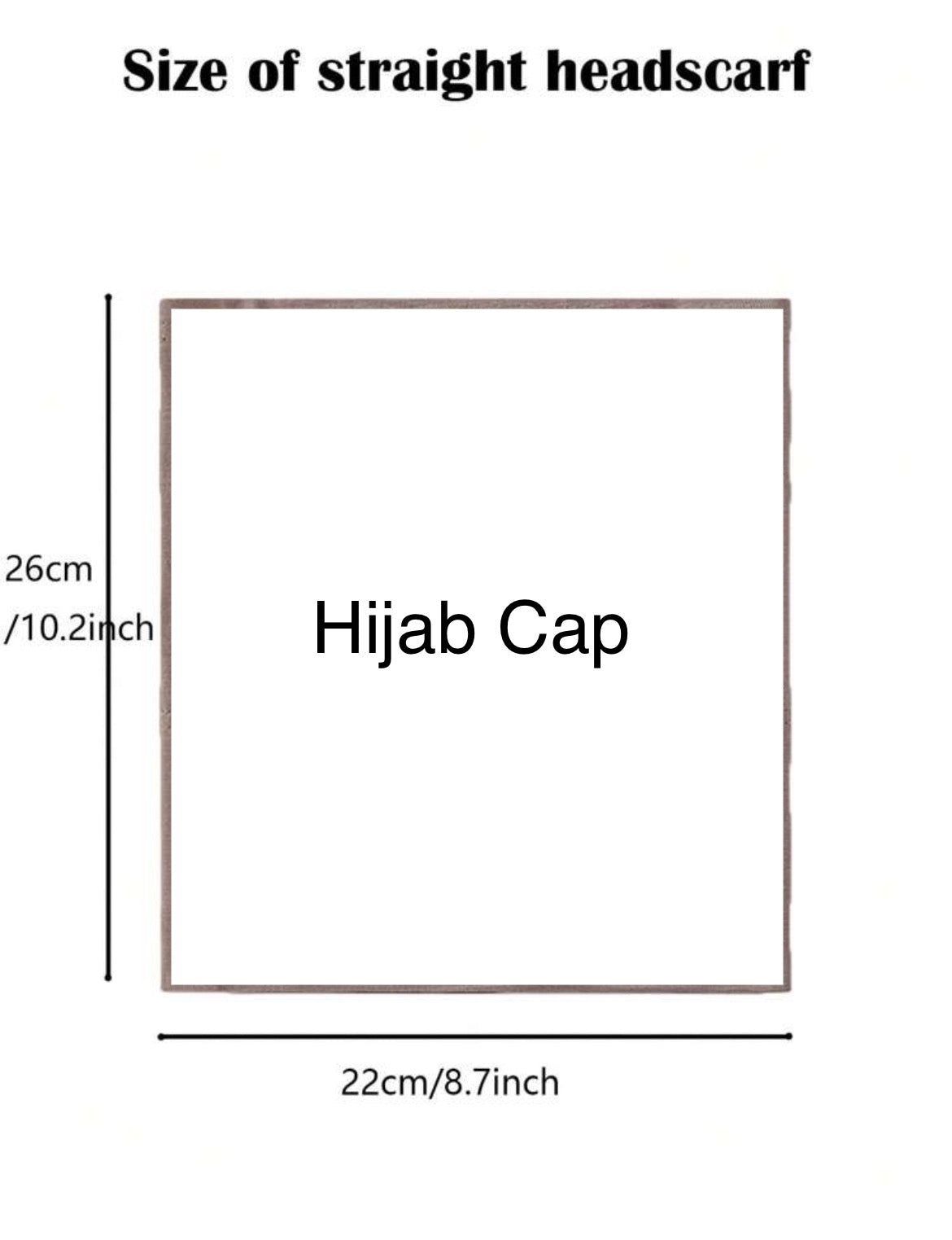 Jersey Hijab W/Matching Hijab Cap