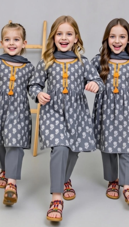 J. Grey Lawn Frock-3pc