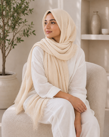 Crinkle Cotton Scarf