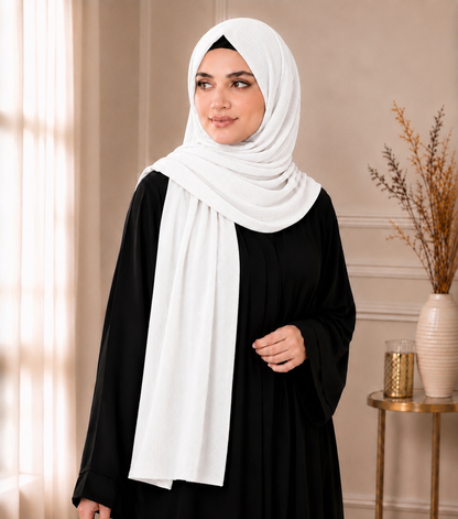 Fancy Chiffon Hijabs W/Shimmer Lines